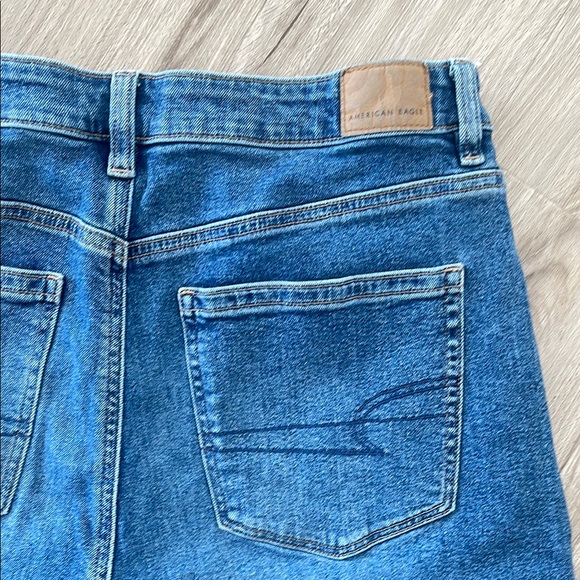 American Eagle Outfitters Blue High Rise Jeans 14S Short Petite - Picture 4 of 6